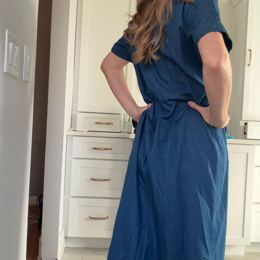 Denim Talbots Maxi button up Dress - Picture 5 of 8